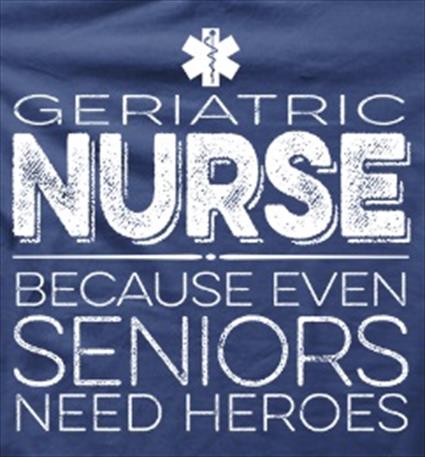 Geriatric nurse graphic