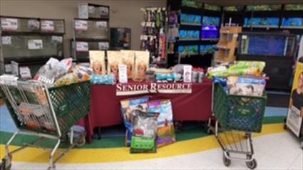 Pet food drive donations